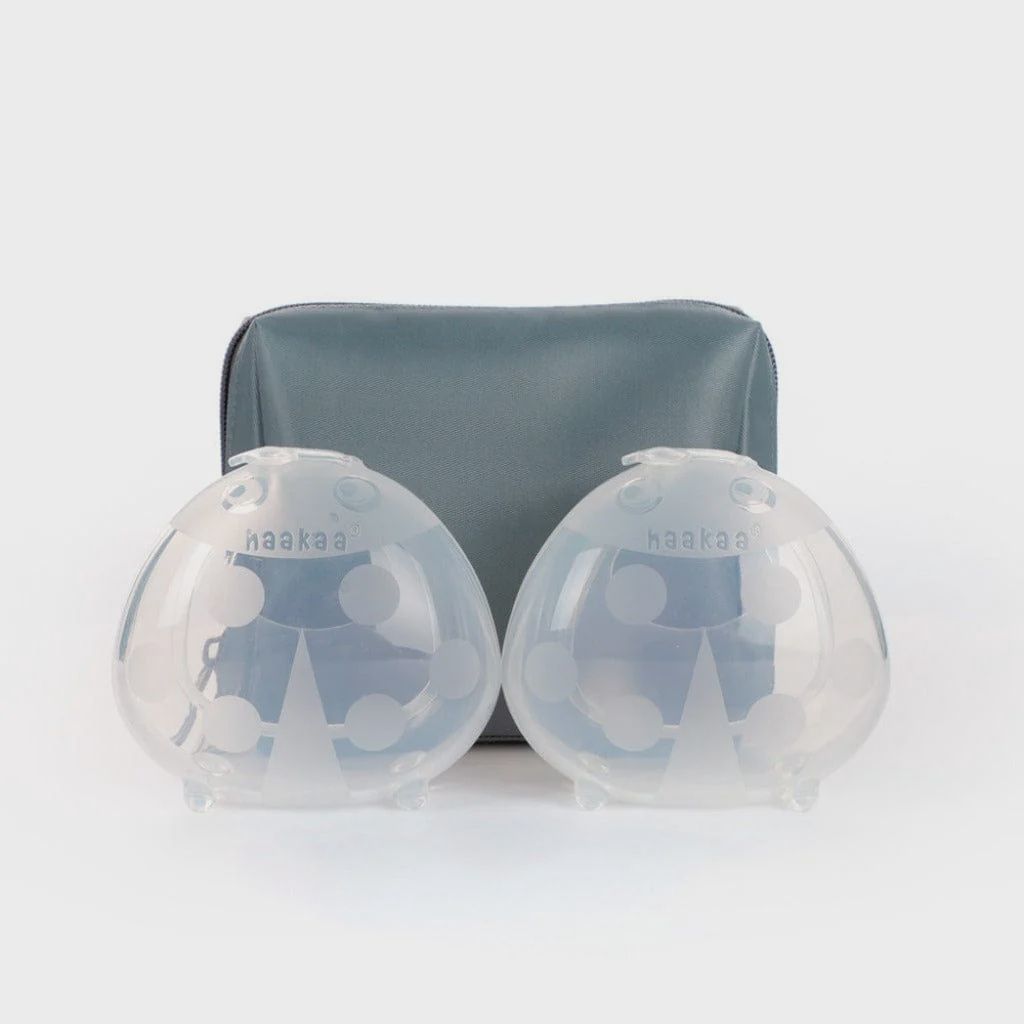 Haakaa Milk Collector- 2pk and Free Carry Case