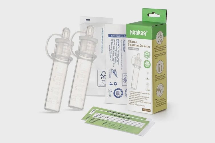 Haakaa Silicone Colostrum Collector Set Pre Sterilised - 2pk