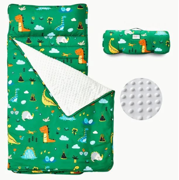 Beeweed Cozy Youngsters Nap Mat - Dinosaur &amp; Animal Pattern