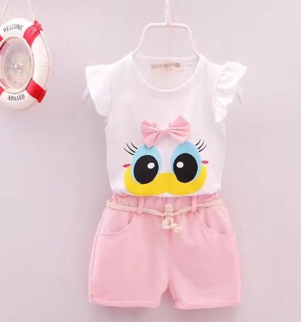 Cute Duck Face Two Piece Set