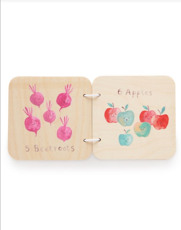 LET&#39;S COUNT WOODEN BOOK