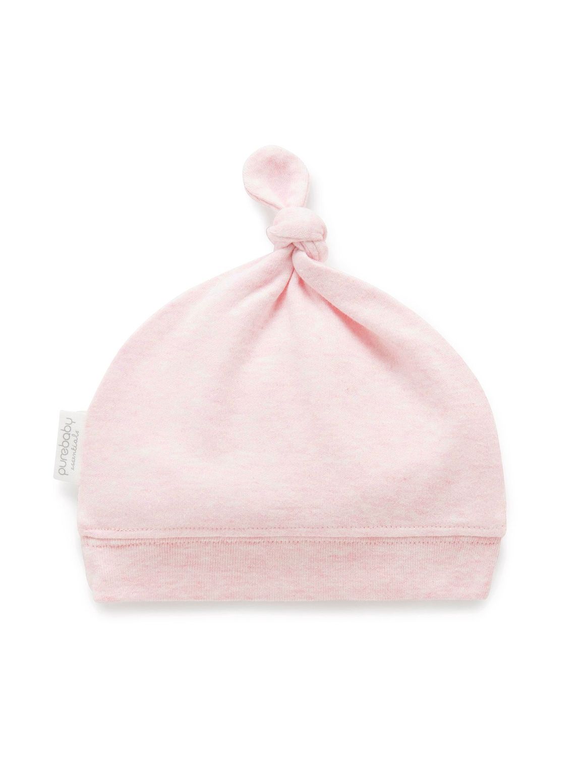 Knot Hat - Pale Pink Melange