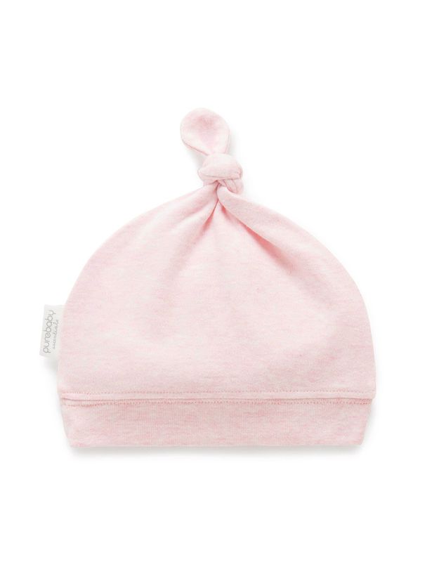 Knot Hat - Pale Pink Melange