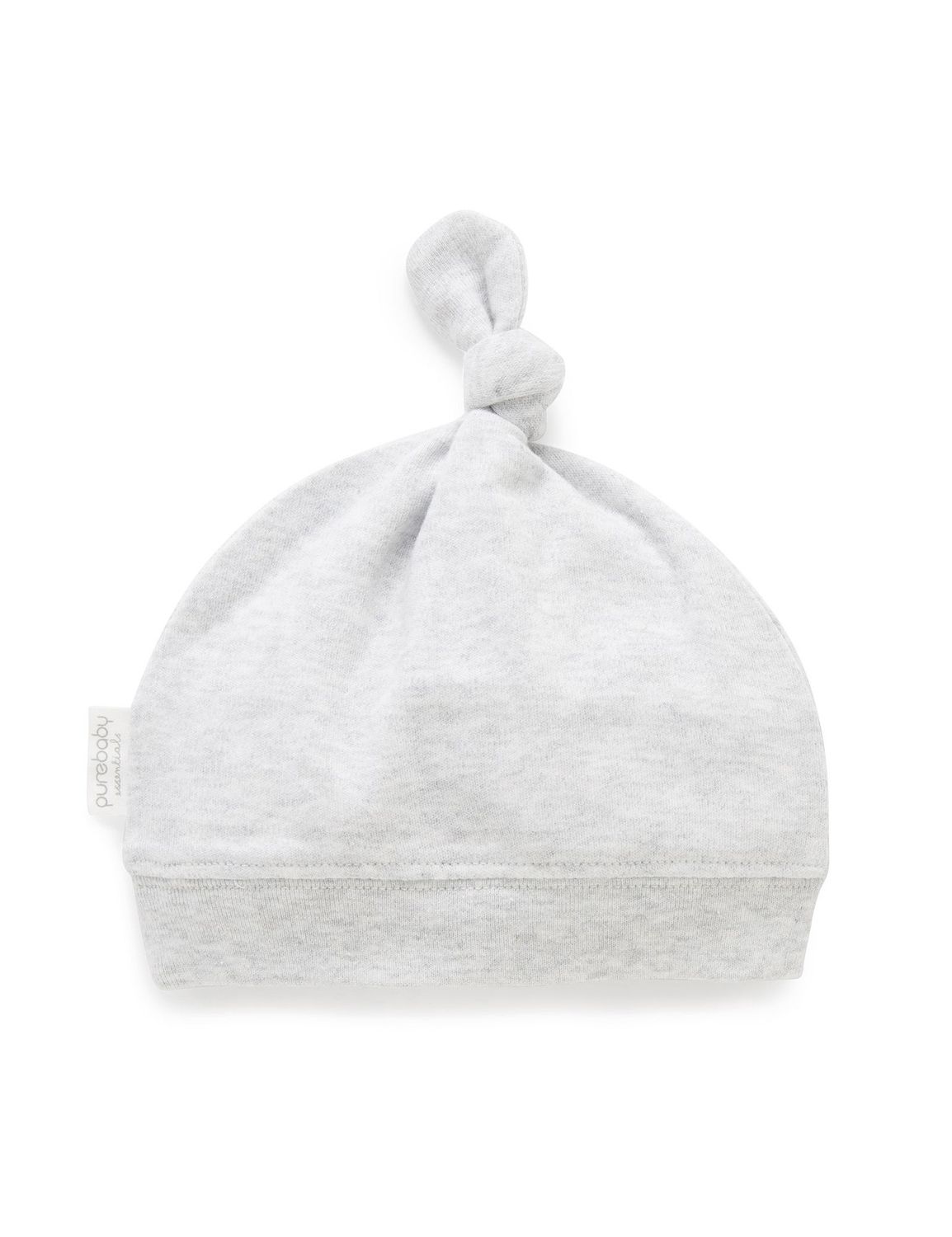 Knot Hat - Pale Grey Melange