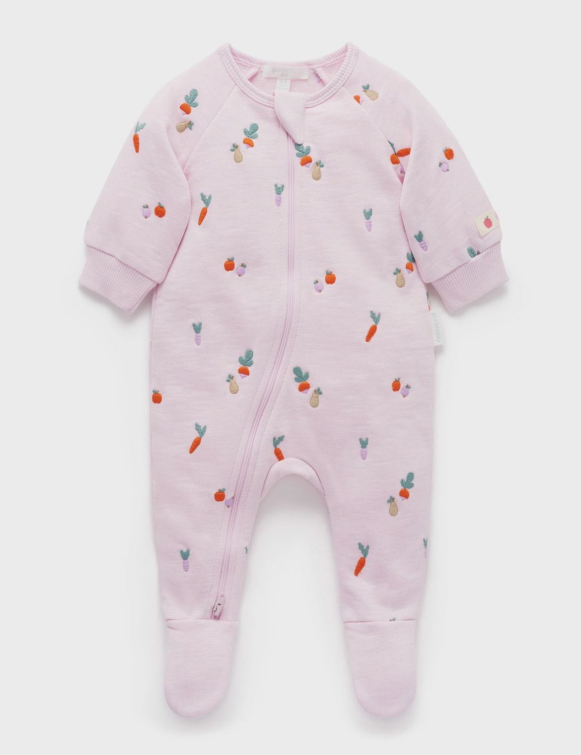 EMBROIDERED FLEECE GROWSUIT-0000