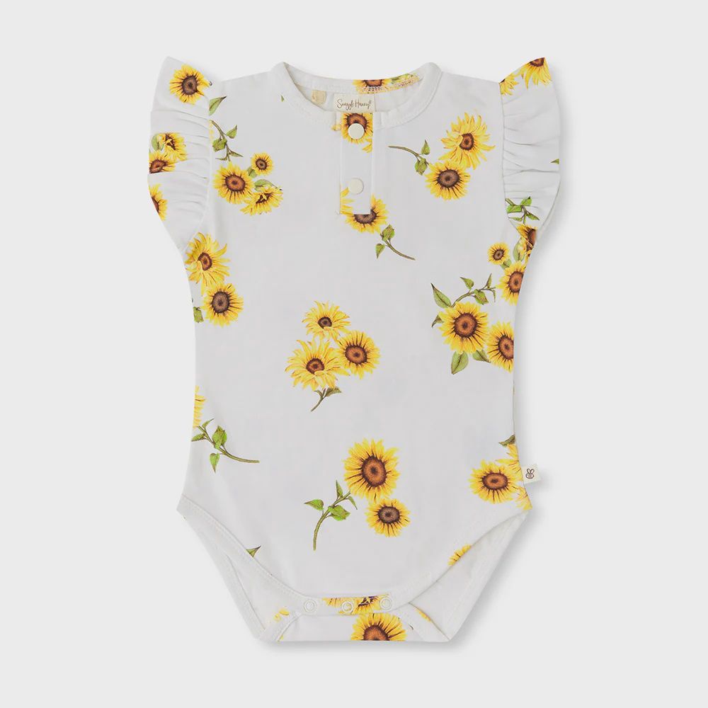 Sunflower Short Sleeve Bodysuit