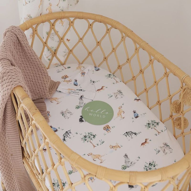 Dog Park Organic Bassinet/Change Pad Cover
