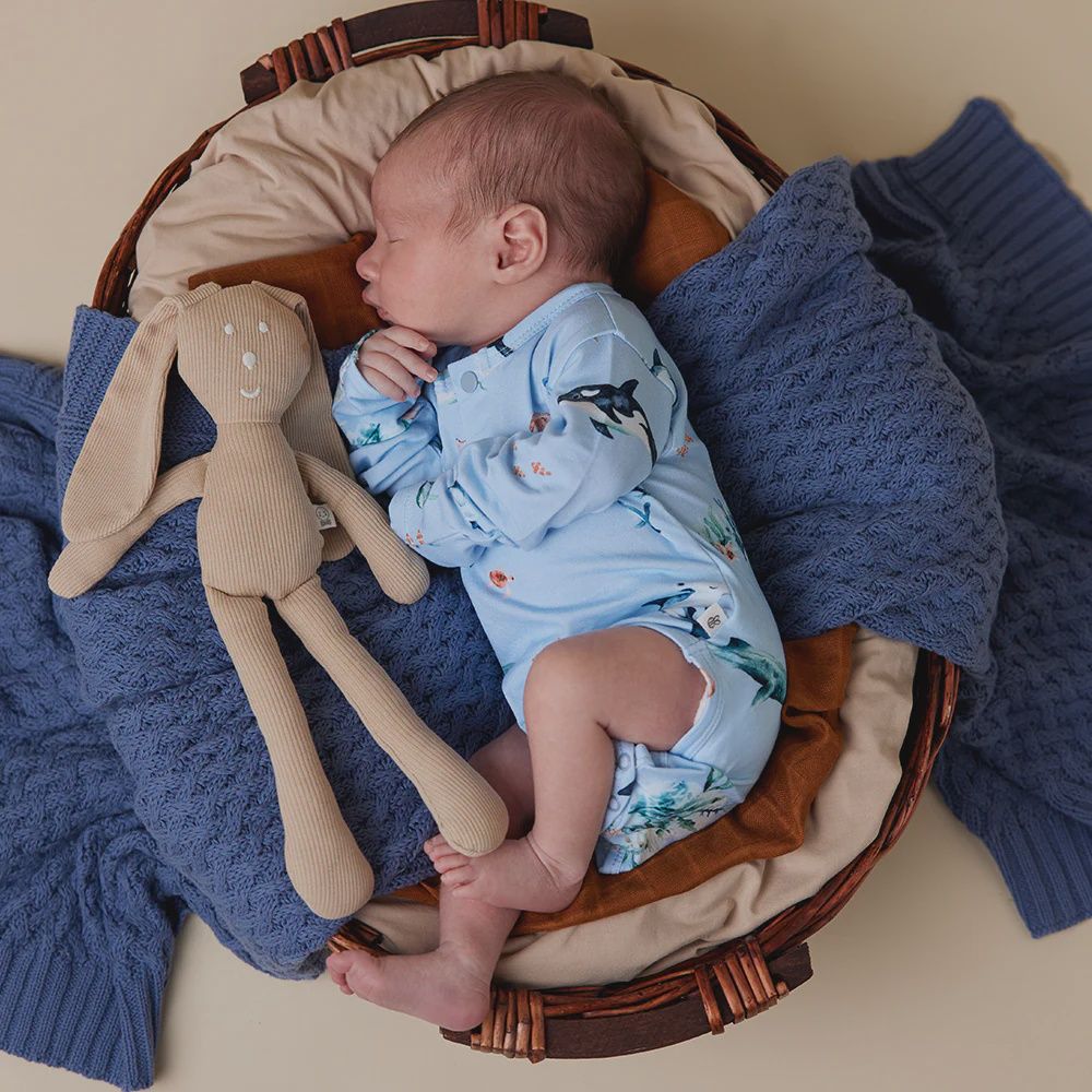 Blue Ocean long Sleeve Bodysuit