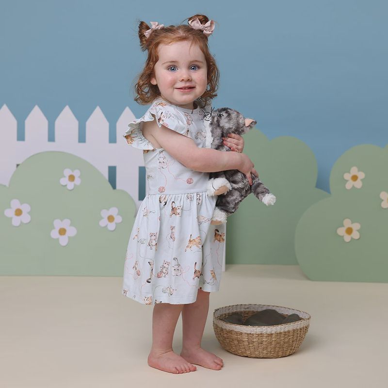 Kitten - Short Sleeve Dress with Frill