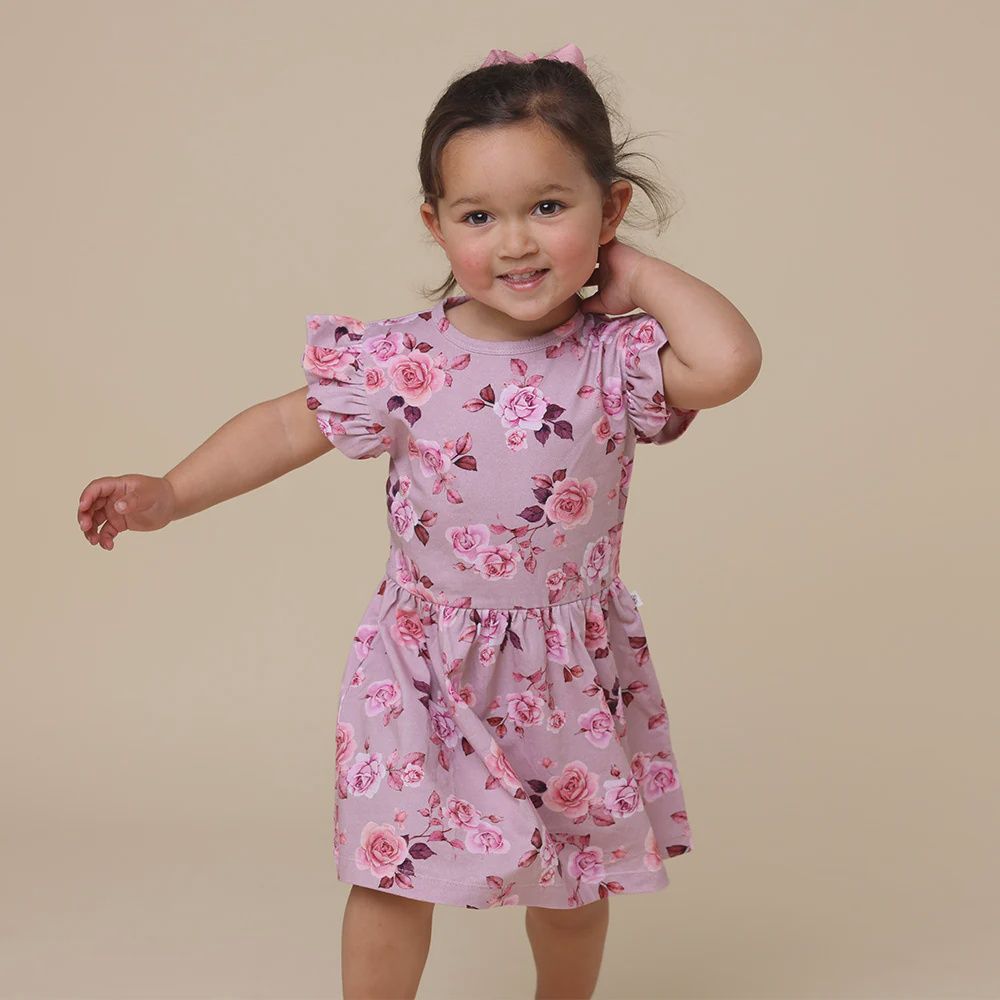 Blossom Organic Dress with Frill