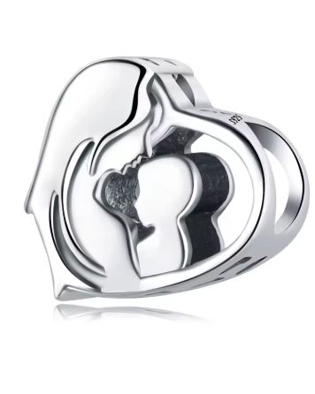 Sterling Silver Bracelet Charm- Mum and Bub