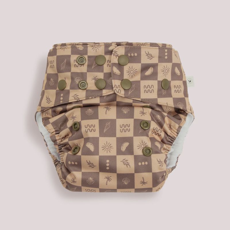 Modern Cloth Nappy-Island-One size 3.5kg-16kg