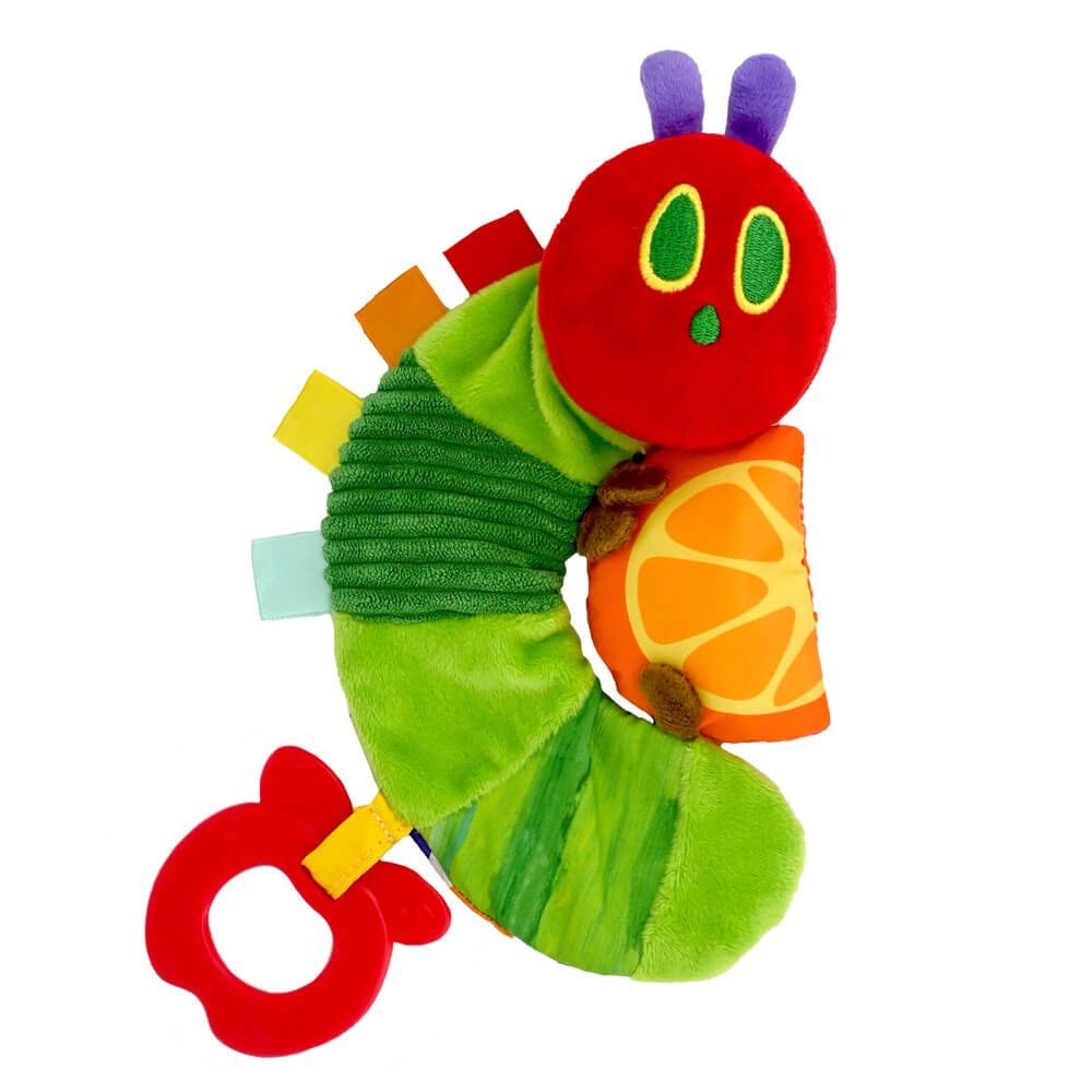 THE VERY HUNGRY CATERPILLAR CRINKLE TEETHER TOY WITH ORANGE SLICE