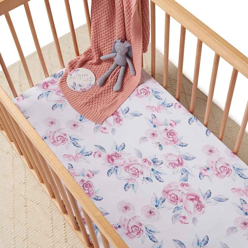 Lilac Skies Organic Cot Sheet
