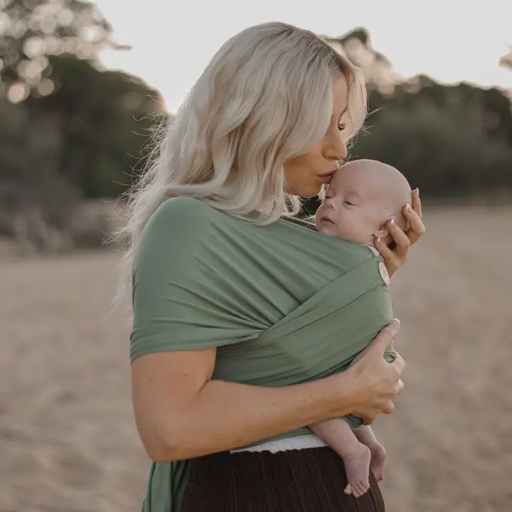 Baby Wrap Carrier -Forest Green