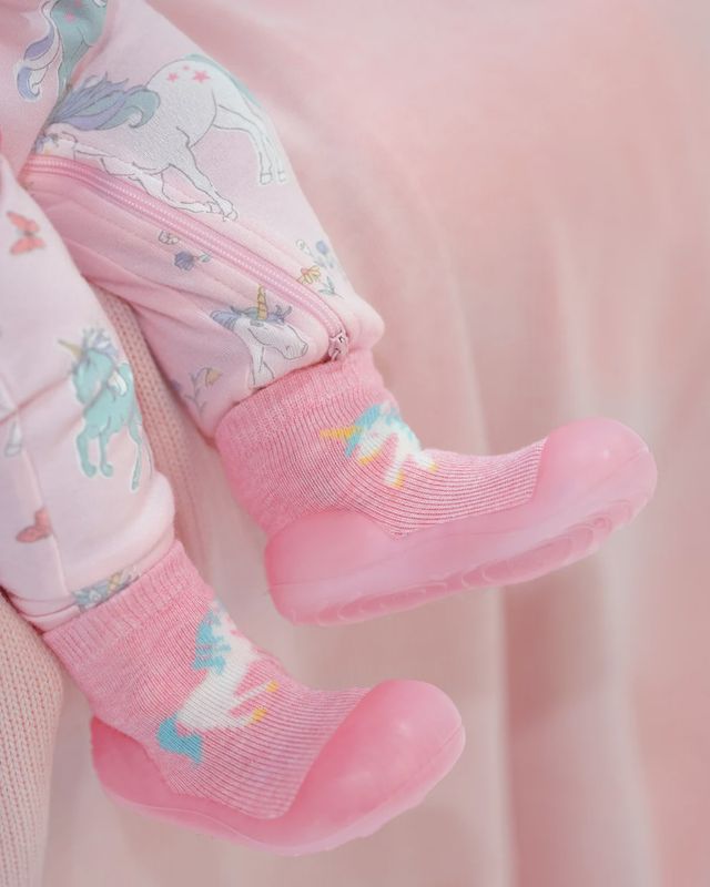 Organic Hybrid Walking Socks-Unicorn