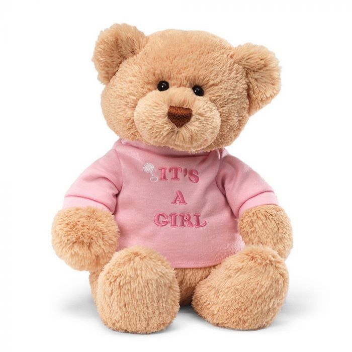 MESSAGE BEAR: IT&#39;S A GIRL- pink