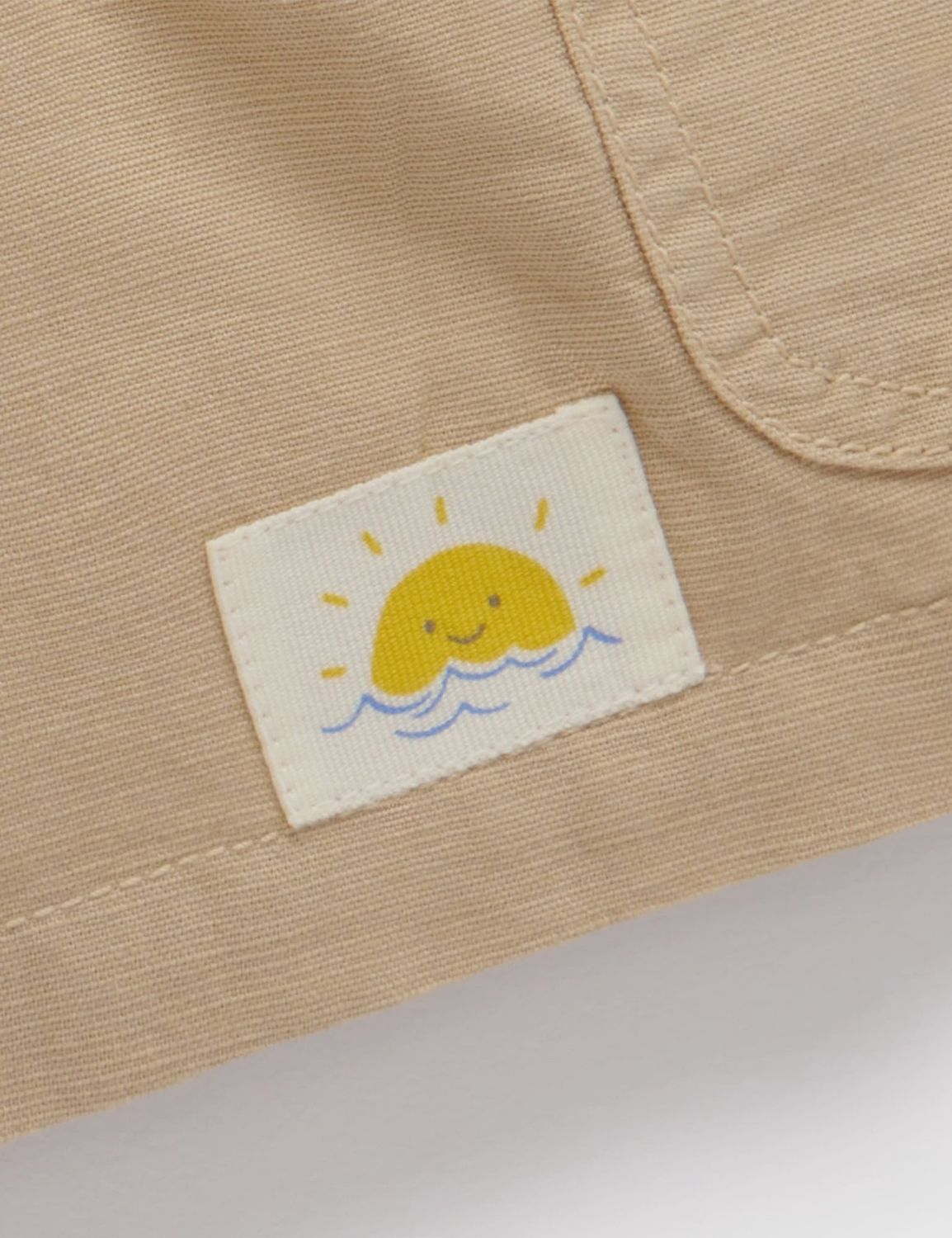 LINEN BLEND SHORT- Driftwood