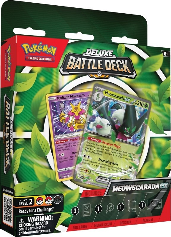 Pokemon Meowscarada/Quaquaval ex Deluxe Battle Deck