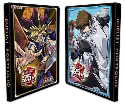 Yugi and Kaiba Quarter Century Card 9-Pocket Duelist Portfolio