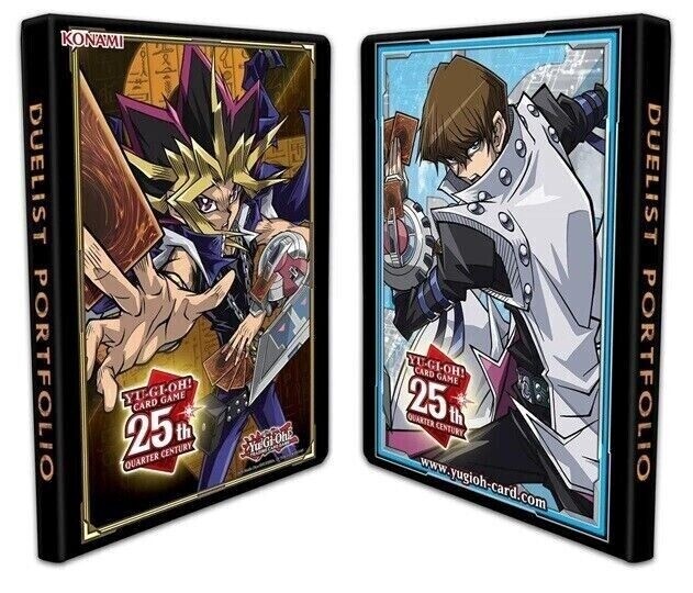Yugi and Kaiba Quarter Century Card 9-Pocket Duelist Portfolio