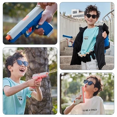 Electric Summer Water Gun Electric Glock Pistol High-pressure Full Automatic Shooting Water Beach Toy For Kids Children Boys Girls Adults