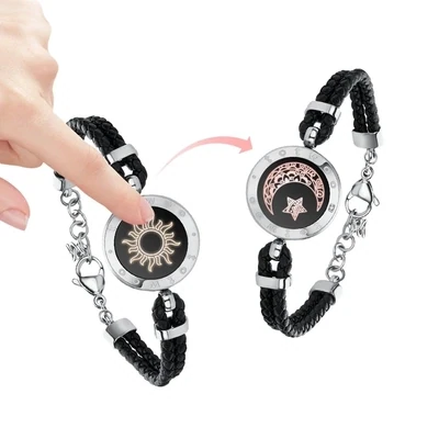 Long Distance Touch Bracelets for Couples Light Up Relationship