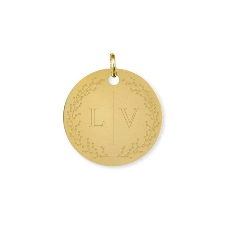 YOU - initialen ketting / Stainless steel - Goud