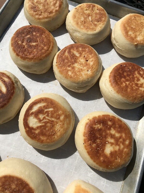 Half Dozen English Muffins w/ Homemade Whipped Honey Butter