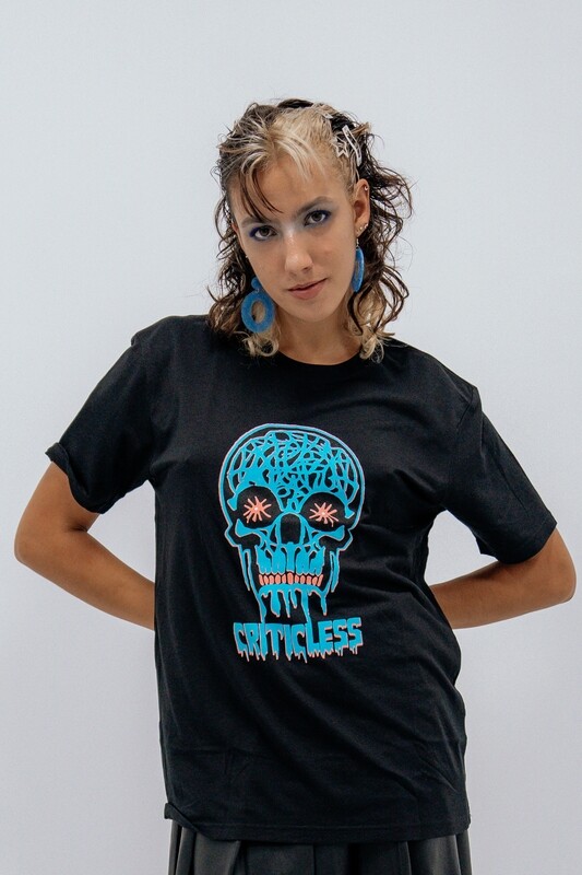 Criticless Lives Blue/Pink Pastel Tee
