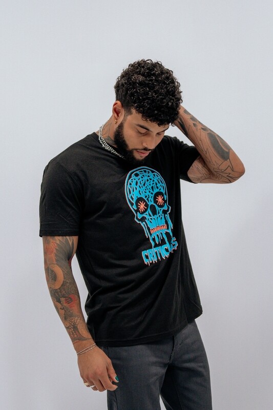 Criticless Lives Blue/Pink Pastel Tee