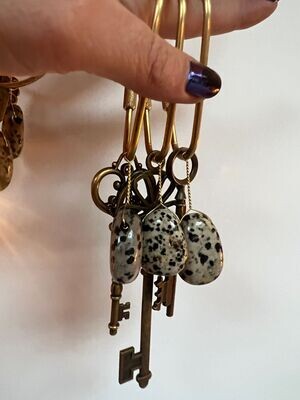 Happy keys Dalmatiër Jaspis * Vintage Key