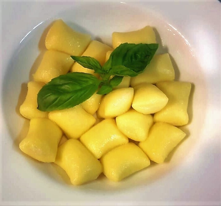 Gnocchi relleno queso