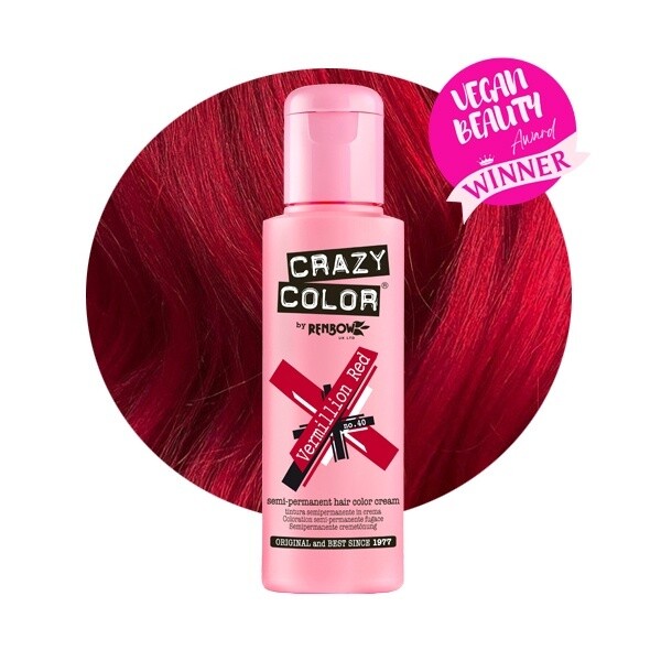 CRAZY COLOR 40 - VERMILLION RED