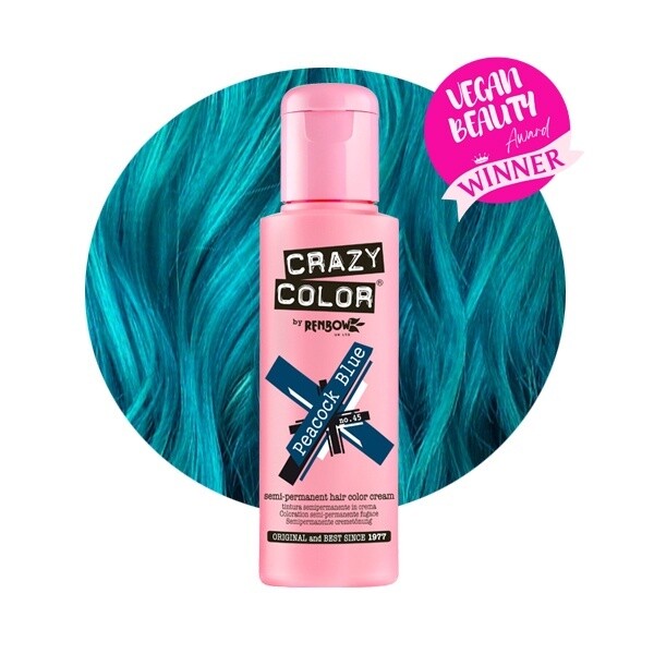 CRAZY COLOR 45 - PEACOCK BLUE