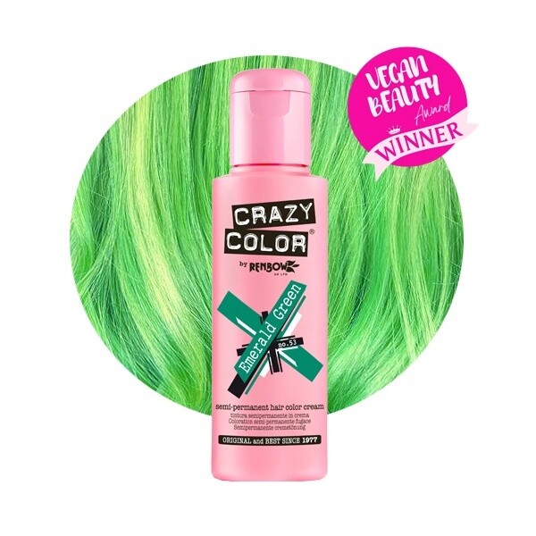 CRAZY COLOR 53 - EMERALD GREEN