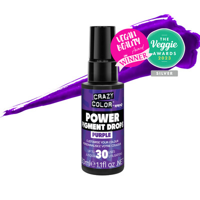 CRAZY COLOR POWER PURE PIGMENT DROPS 30ML - PURPLE
