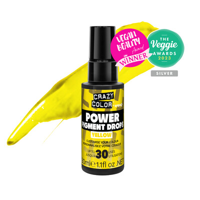 CRAZY COLOR POWER PURE PIGMENT DROPS 30ML - YELLOW