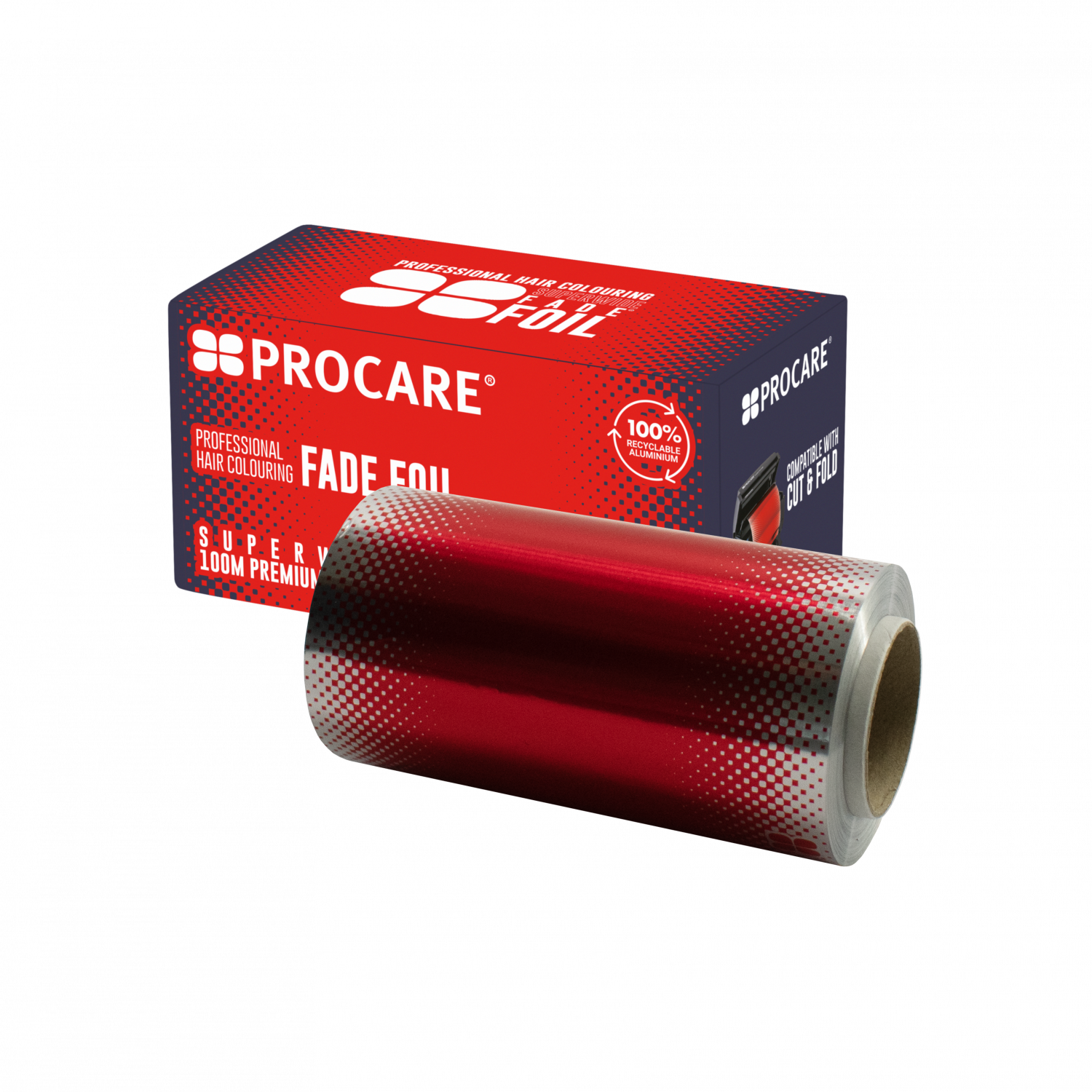 PROCARE WIDE HAIR FOIL ROLL 100M - RED
