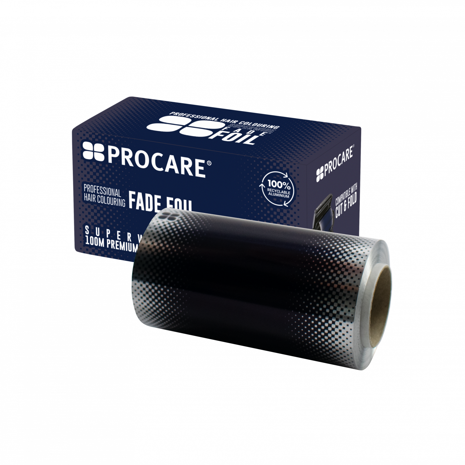 PROCARE WIDE HAIR FOIL ROLL 100M - BLUE