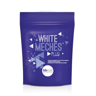 BBCOS WHITE MECHES PLUS BLEACH POWDER 500G
