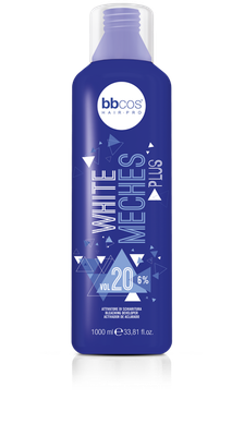 BBCOS WHITE MECHES PLUS CREAM DEVELOPER 20VOL (6%) 1000ml