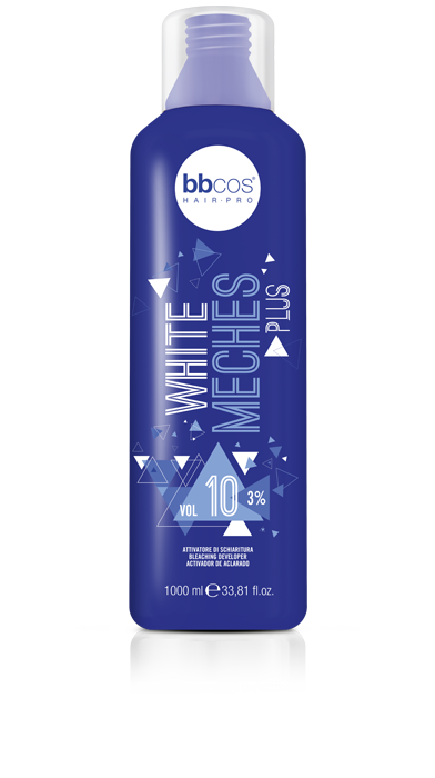 BBCOS WHITE MECHES PLUS CREAM DEVELOPER 10VOL (3%) 1000ml