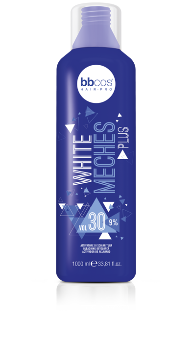 BBCOS WHITE MECHES PLUS CREAM DEVELOPER 30VOL (9%) 1000ml