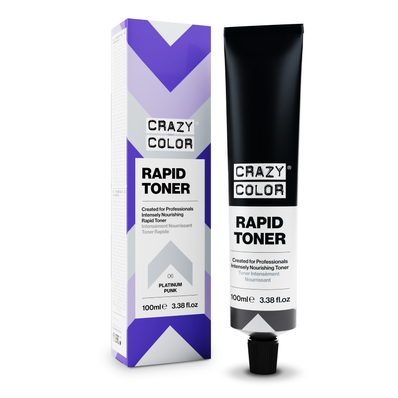 CRAZY COLOR RAPID TONER - PLATINUM PUNK 100ML