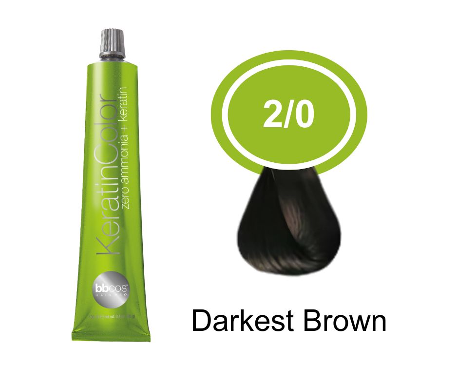 BBCOS KERATIN COLOUR 2/0
