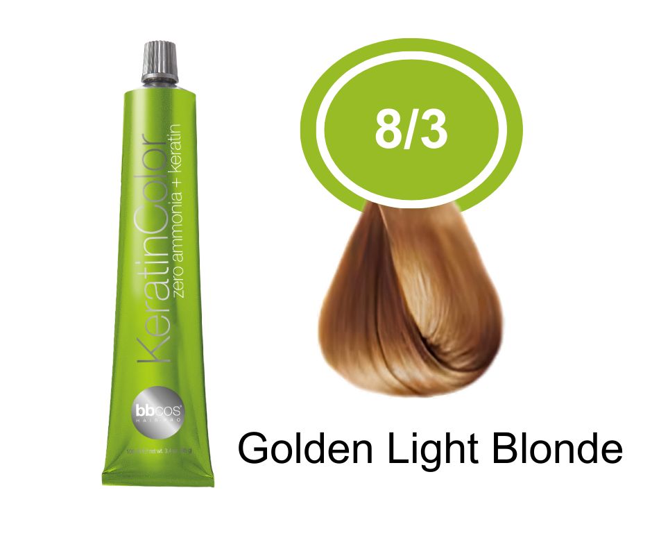 BBCOS KERATIN COLOUR 8/3