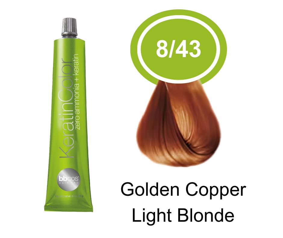 BBCOS KERATIN COLOUR 8/43