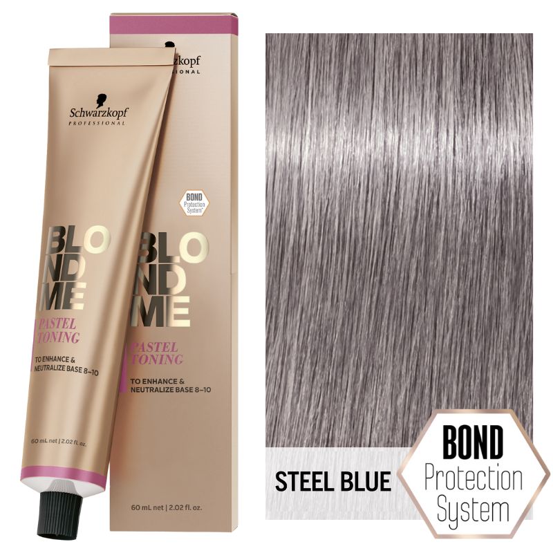 BM22 BLONDME PASTEL TONING - STEEL BLUE