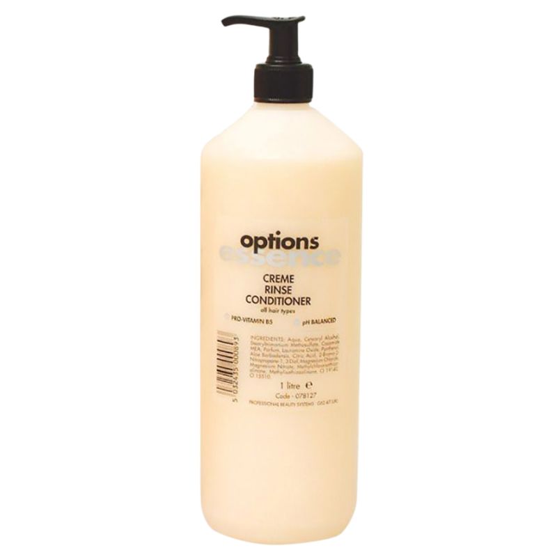 OPTIONS ESSENCE CREME RINSE CONDITIONER WITH PUMP 1000ML